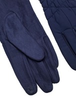 Granatowe damskie rękawiczki na zimę
                                 zdj. 
                                3