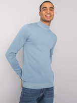 Jasnoniebieski sweter męski Daxton LIWALI
                                 zdj. 
                                1