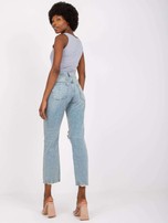Jasnoniebieskie proste jeansy damskie Alexis RUE PARIS
                                 zdj. 
                                4