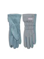 Jasnoszare rękawiczki na zimę dotykowe 
                                 zdj. 
                                2