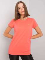 Koralowy t-shirt damski Eudice FOR FITNESS