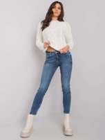 Niebieskie jeansy rurki damskie Salford SUBLEVEL