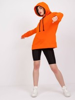 Pomarańczowa damska bluza dresowa z kapturem Teneryfa 
                                 zdj. 
                                2