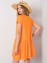 Pomarańczowa sukienka z falbaną Cammie
                                 zdj. 
                                4