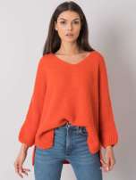Pomarańczowy sweter oversize Camden OCH BELLA
                                 zdj. 
                                3