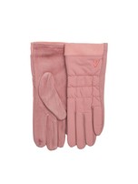 Różowe rękawiczki damskie do smartfonów 