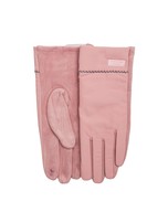 Różowe zimowe rękawiczki damskie 