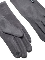 Szare rękawiczki z guzikami
                                 zdj. 
                                3