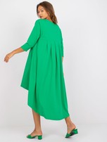 Zielona asymetryczna sukienka oversize Dulce
                                 zdj. 
                                4