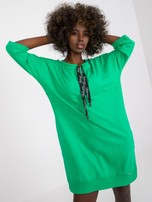 Zielona sukienka na co dzień z rękawem 3/4 Ernestine
                                 zdj. 
                                5