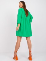 Zielona sukienka z bawełny Dalenne
                                 zdj. 
                                5