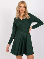 Zielona sukienka z paskiem Beirut
                                 zdj. 
                                2