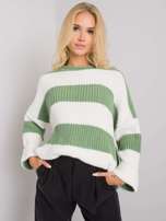 Zielony sweter w paski Bree