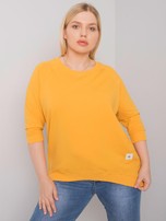 Żółta bawełniana bluza plus size Ninetta
                                 zdj. 
                                1