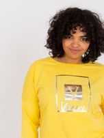 Żółta bluzka plus size z aplikacją Roxanne
                                 zdj. 
                                1