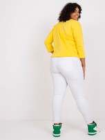 Żółta bluzka plus size z bawełny Tessa
                                 zdj. 
                                4