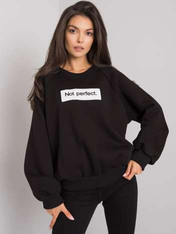 Czarna bluza bez kaptura Jordy