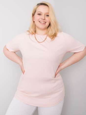 Jasnoróżowa bluzka plus size Stella