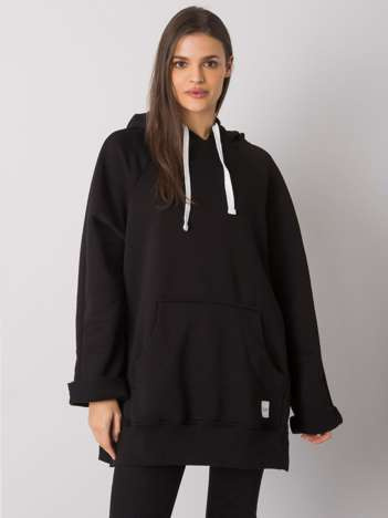 Črna kangaroo bluza Arno RUE PARIS.