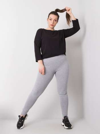 Sive melange legice iz bombaža plus size Phoebe.