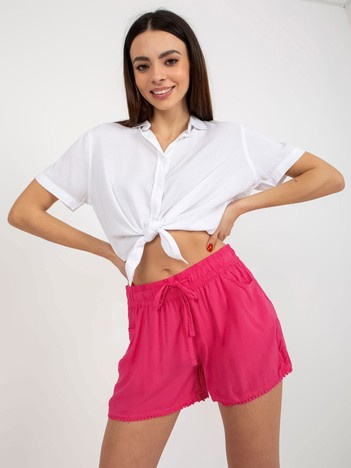 Hurt Fuksjowe krótkie szorty casualowe z kieszeniami FRESH MADE