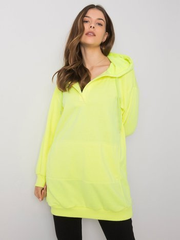 Fluo żółta bluza z kapturem Olive
